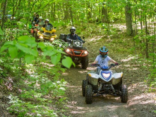 Explore over 1,000 km of trails managed by the Kawartha ATV Association, including routes around Bobcaygeon. The trails offer a mix of forest paths and scenic views for all skill levels.