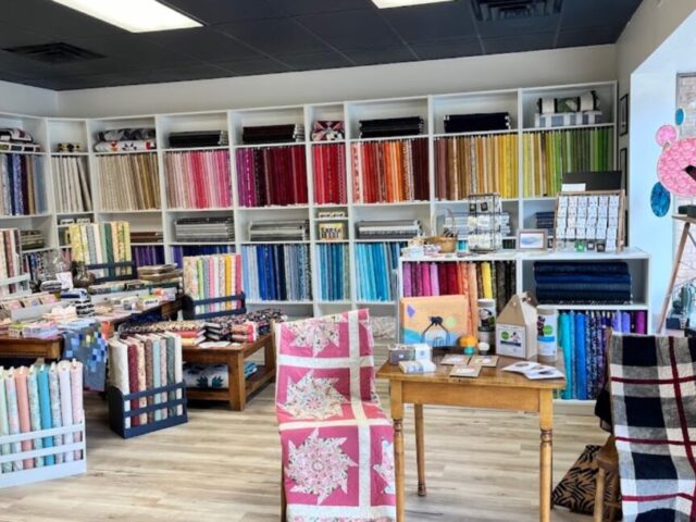 Quiltiful is a cozy shop offering a beautiful selection of quilts, fabrics, and quilting supplies. Whether you're an avid quilter or looking for a unique gift, this charming store has everything you need for your next project or to add a handmade touch to your home.